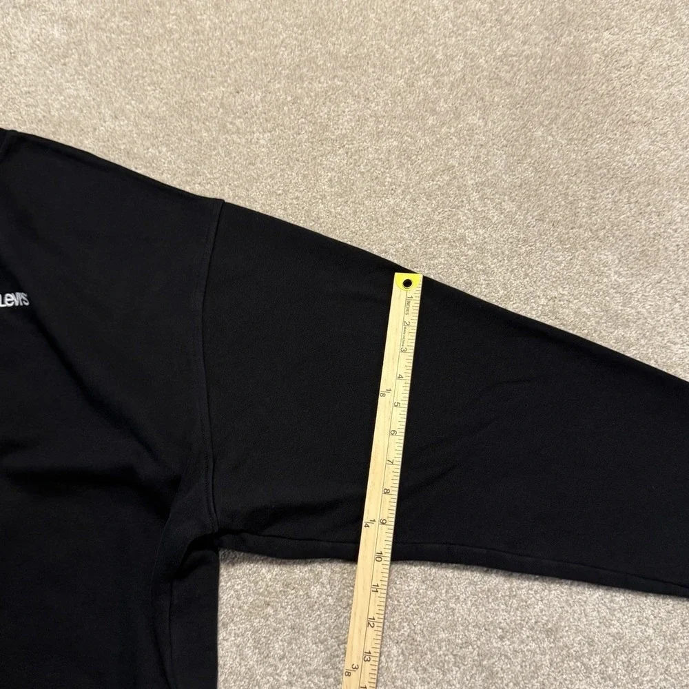 Levis Sweatshirt Mens 3XLT Black Relaxed Crewneck Pullover Big Tall Work Casual - Picture 6 of 9